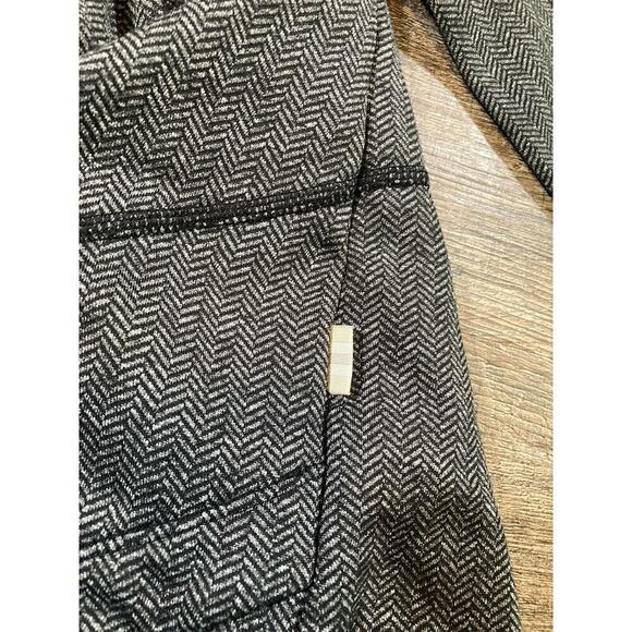 Mondetta Black & Gray Herringbone Quarter Zip Long Sleeve Women’s M - Picture 6 of 9